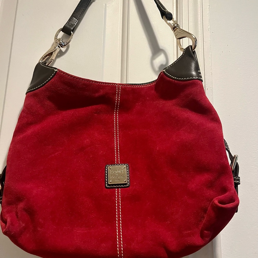 Dooney & Bourke red suede bag - Picture 14 of 16